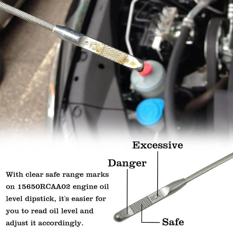 FBLOWMOD 15650RCAA02 Engine Oil Dipstick Indicator, Compatible with Honda Accord Crosstour Odyssey Pilot Ridgeline Acura RDX MDX RL TL TSX ZDX Engine Oil Fluid Level Dip Stick Replace 917387 - Image 5